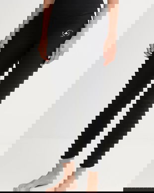 adidas by Stella McCartney jambiere de yoga culoarea negru, uni, JW2000