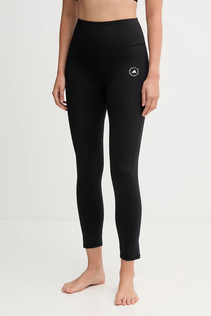 adidas by Stella McCartney jambiere de yoga culoarea negru, uni, JW2000