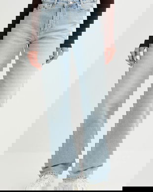 Tommy Jeans blugi din bumbac high waist, DW0DW22154