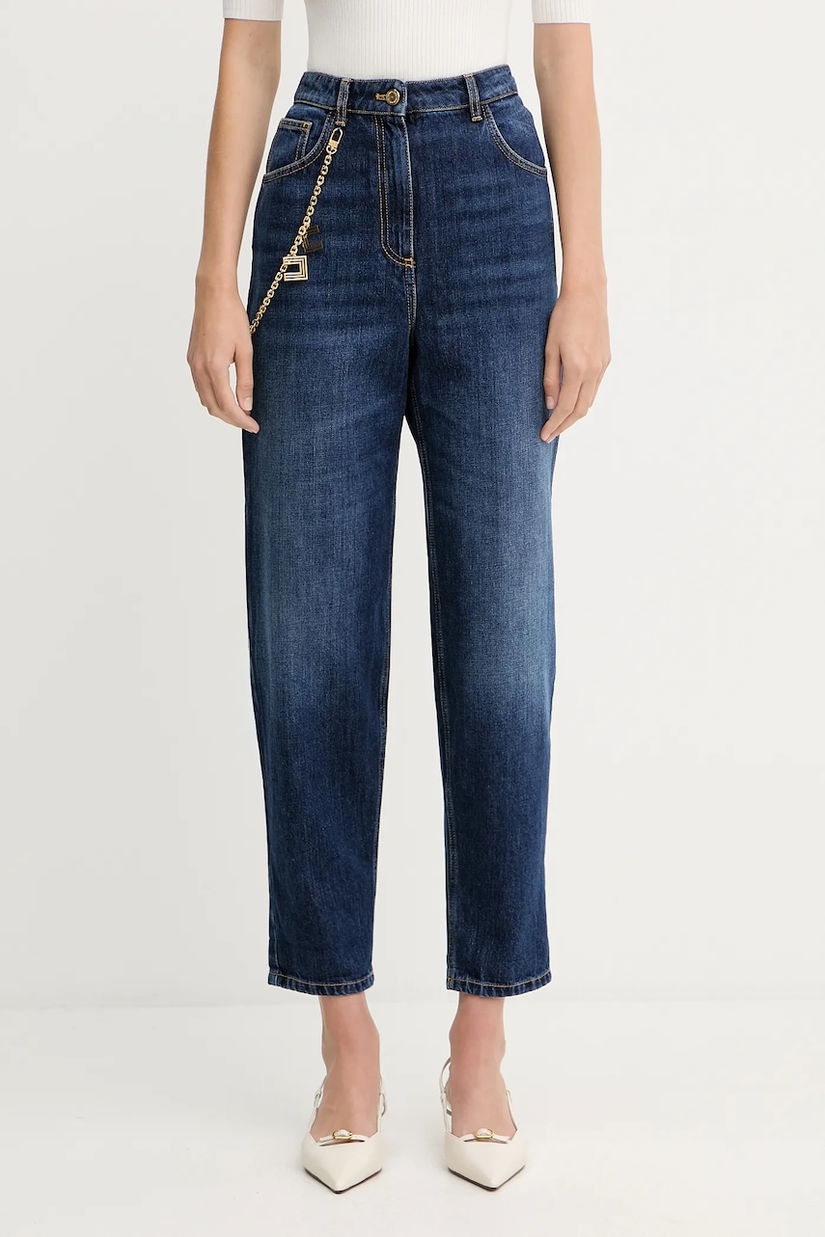 Elisabetta Franchi jeans high waist, PJ14D56E2