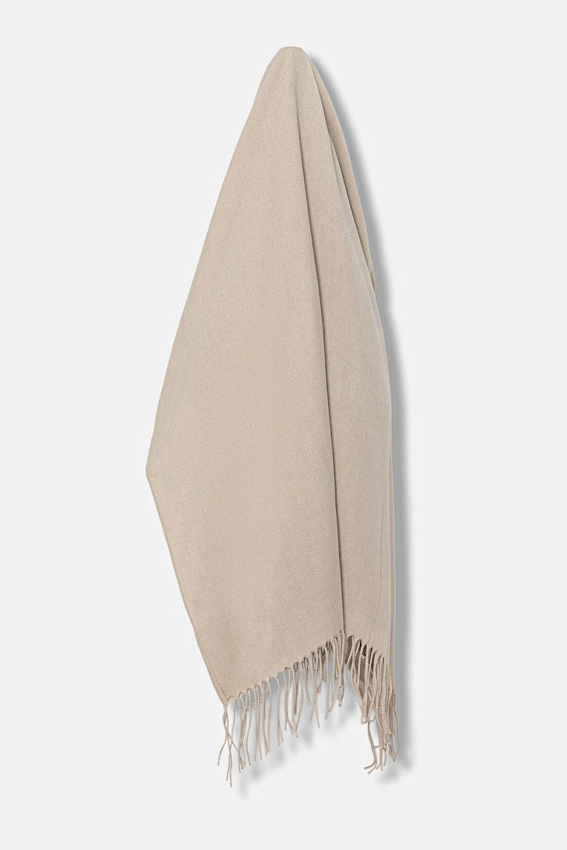 Marella fular culoarea bej, uni, 2523546067200