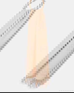 Marella fular culoarea roz, cu model, 2523546046200