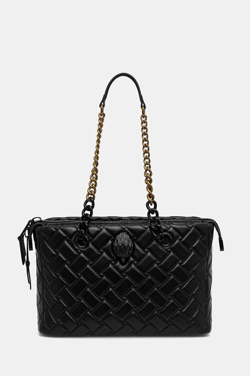Kurt Geiger London geantă de piele KENSINGTON culoarea negru, 5018800109