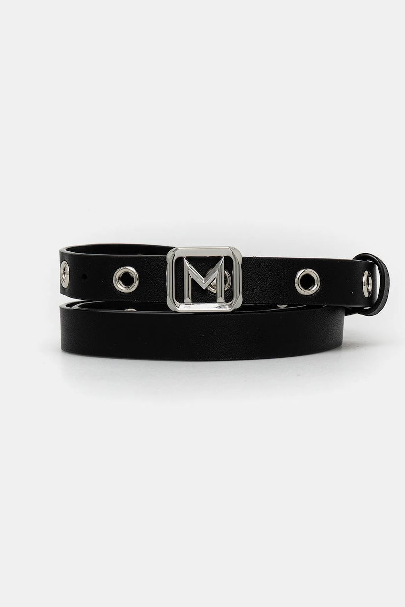 Marella curea de piele culoarea negru, 2523506036200
