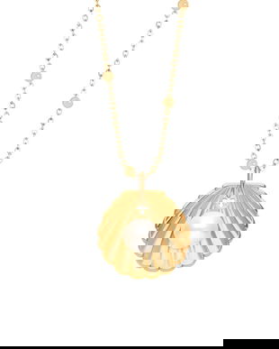 Lilou colier placat cu aur Shell A03/MARKET/ANS/451