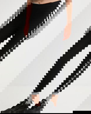 Dkny leggings culoarea negru, cu imprimeu, DP5P3523