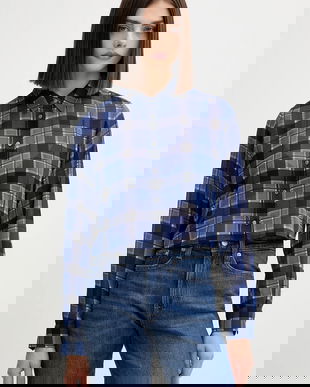 Tommy Jeans cămașă culoarea bleumarin, cu guler clasic, relaxed, DW0DW21452