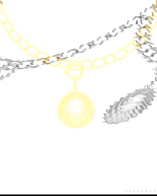 Lilou brățară placată cu aur Shell A03/MARKET/ANS/447