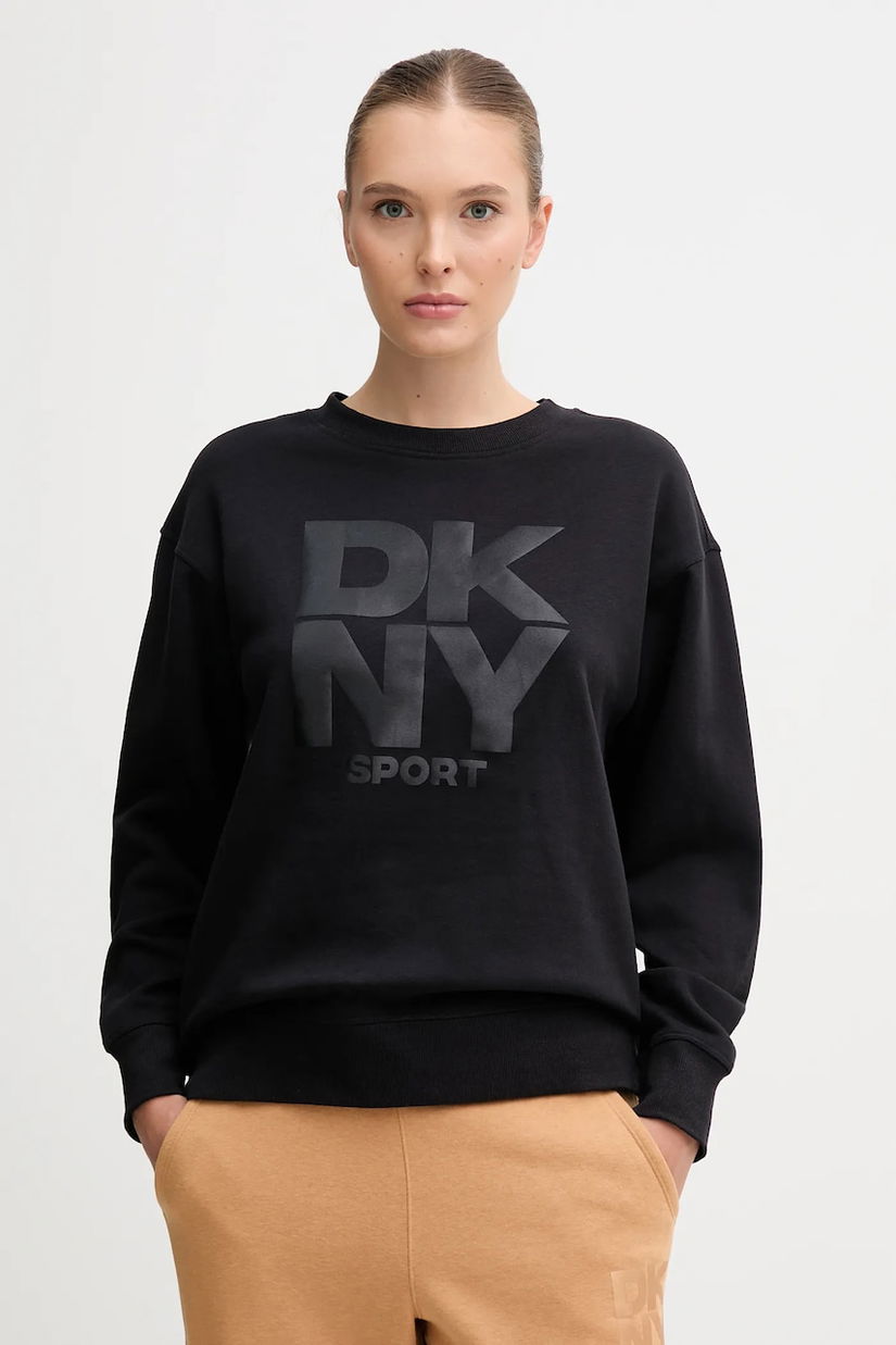 Dkny bluză culoarea negru, cu model, DP5T1444