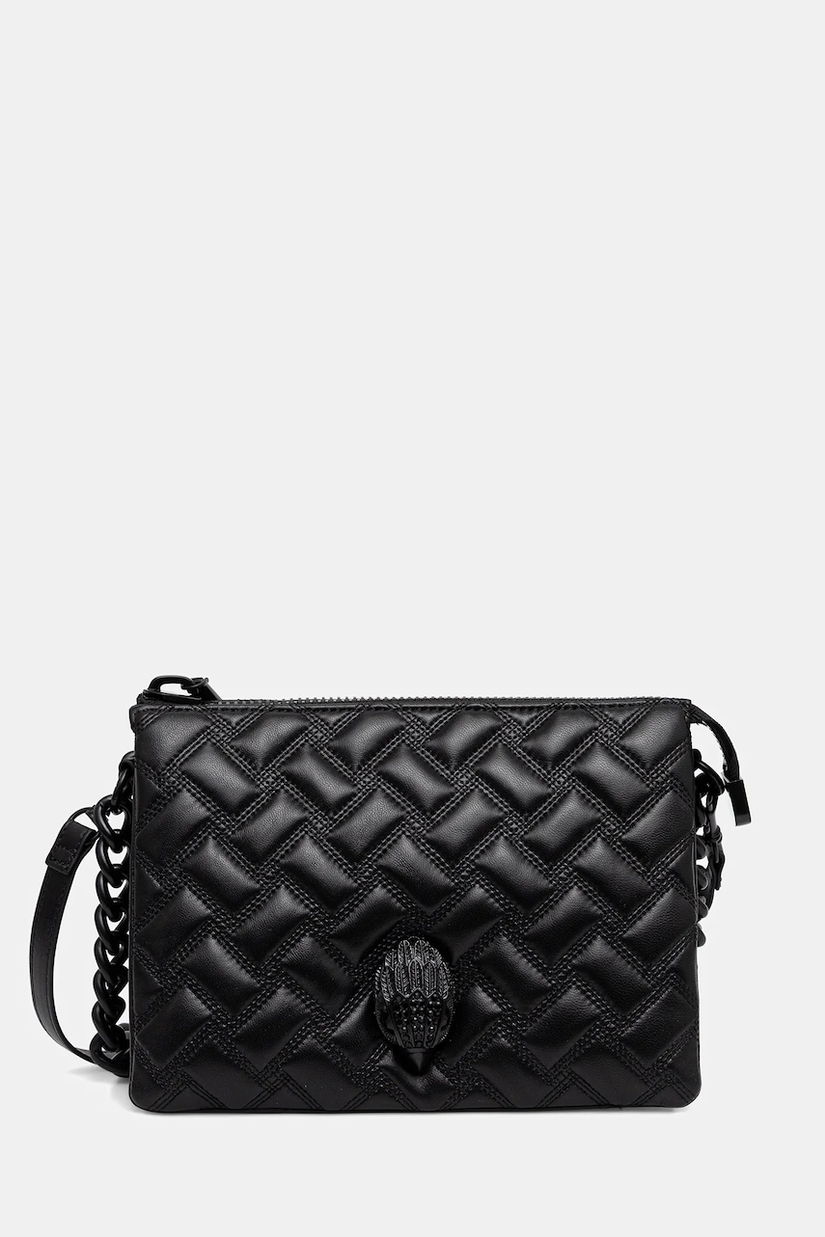 Kurt Geiger London geantă de piele KENSINGTON culoarea negru, 5013100109