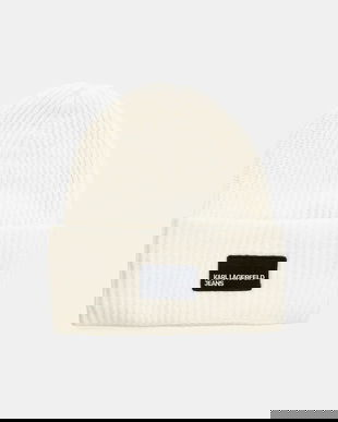 Karl Lagerfeld Jeans căciulă de lână culoarea bej, A4W33079