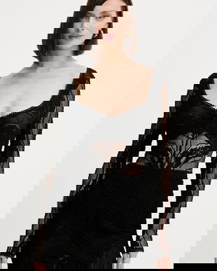 Charo Ruiz Ibiza body culoarea negru, uni, 257104