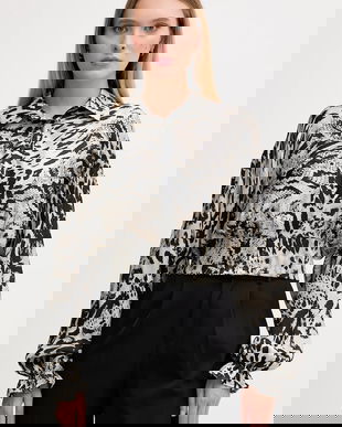 Gaudi cămașă culoarea negru, cu guler clasic, regular, 521FD45028