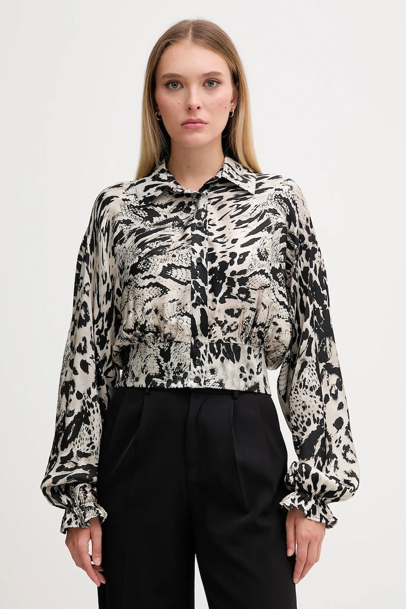 Gaudi cămașă culoarea negru, cu guler clasic, regular, 521FD45028