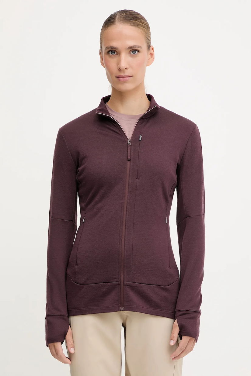 Icebreaker hanorac Merino 260 Quantum culoarea violet, uni, IBBA56XQ0GW1