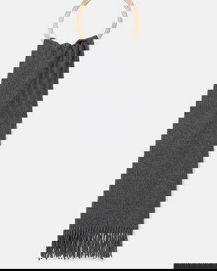 Answear.LAB esarfa de lana culoarea gri, neted