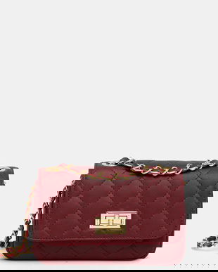 Answear.LAB poseta de piele culoarea bordo