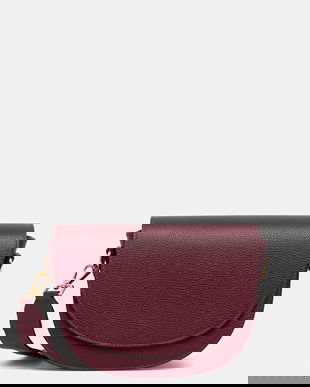 Answear.LAB poseta de piele culoarea bordo