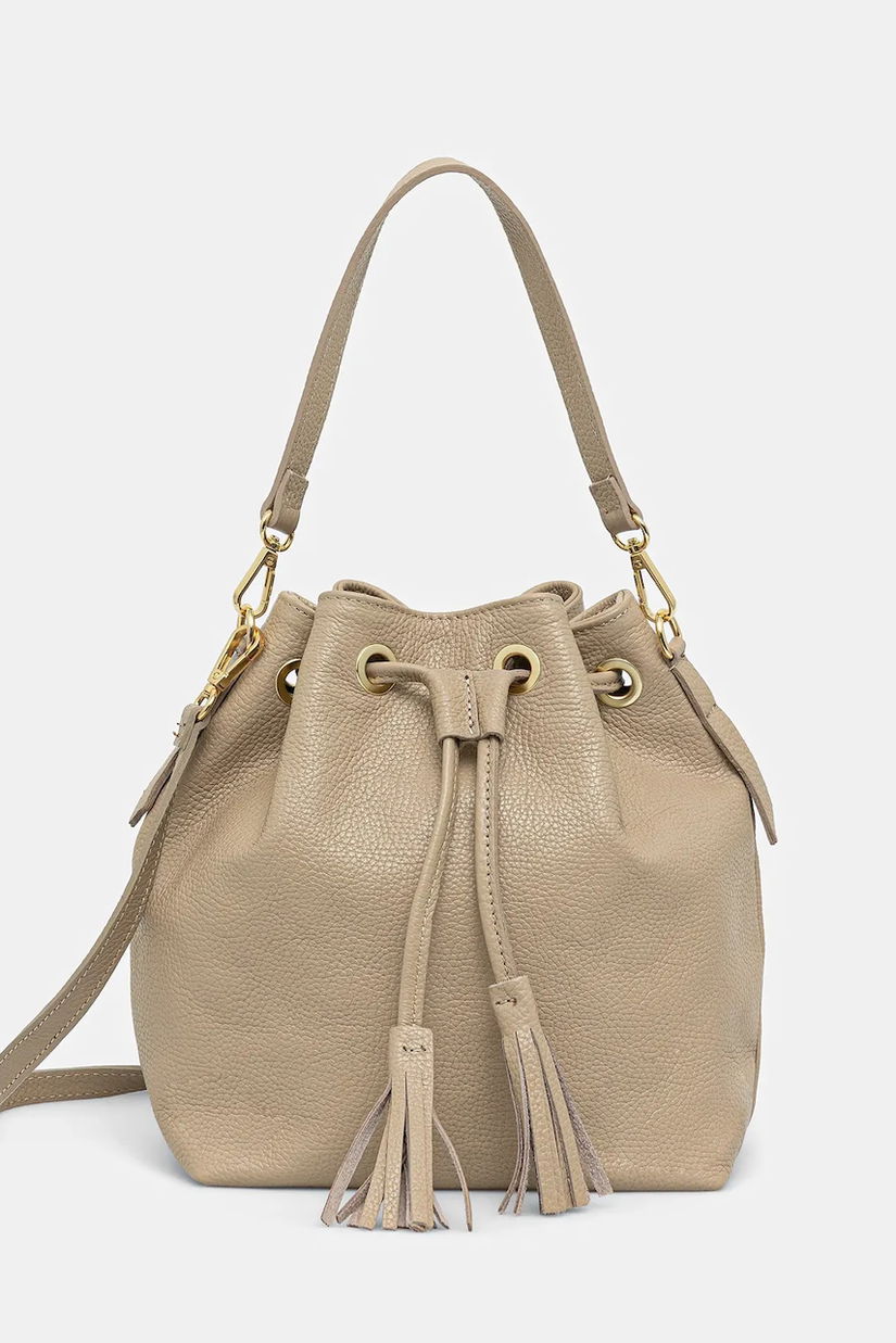 Answear.LAB poseta de piele culoarea bej