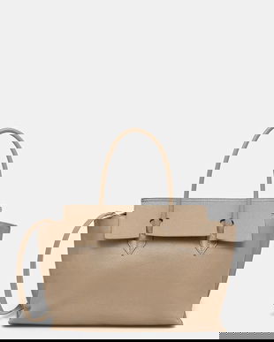 Answear.LAB poseta de piele culoarea bej