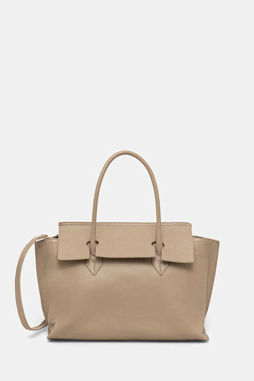 Answear.LAB poseta de piele culoarea bej