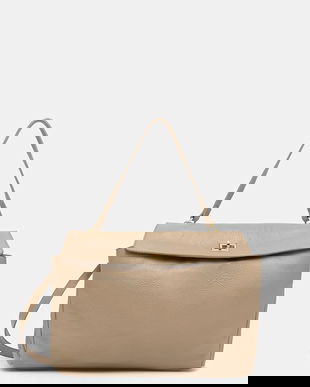 Answear.LAB poseta de piele culoarea bej