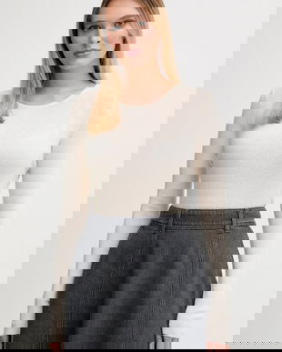 Mos Mosh pulover de lână culoarea bej, 168080