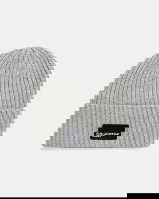 Karl Lagerfeld Jeans căciulă de lână culoarea gri, A3W33111