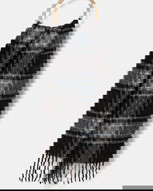 Answear Lab fular femei, culoarea maro, modelator