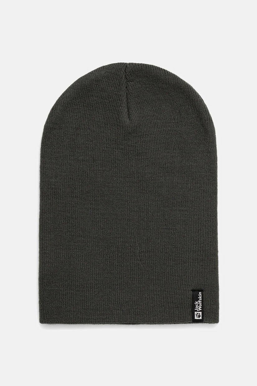 Jack Wolfskin căciulă culoarea bleumarin, din tricot gros, 1903892