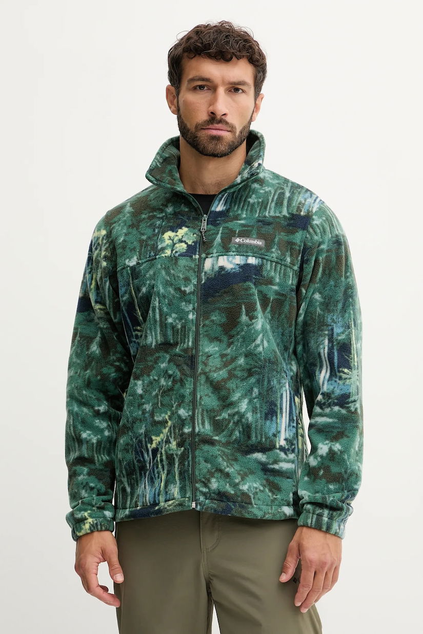 Columbia hanorac Steens Mtn Print culoarea verde, cu model