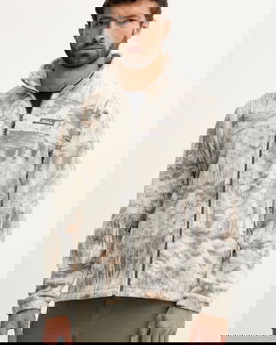 Columbia hanorac Steens Mtn Print culoarea verde, cu model