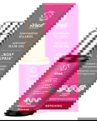 Ulei Reparator pentru Par Uscat, Degradat - Khadi Ayurvedic Hair Oil Rose Repair, 50 ml
