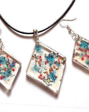 Set bijuterii cu rasina 48909