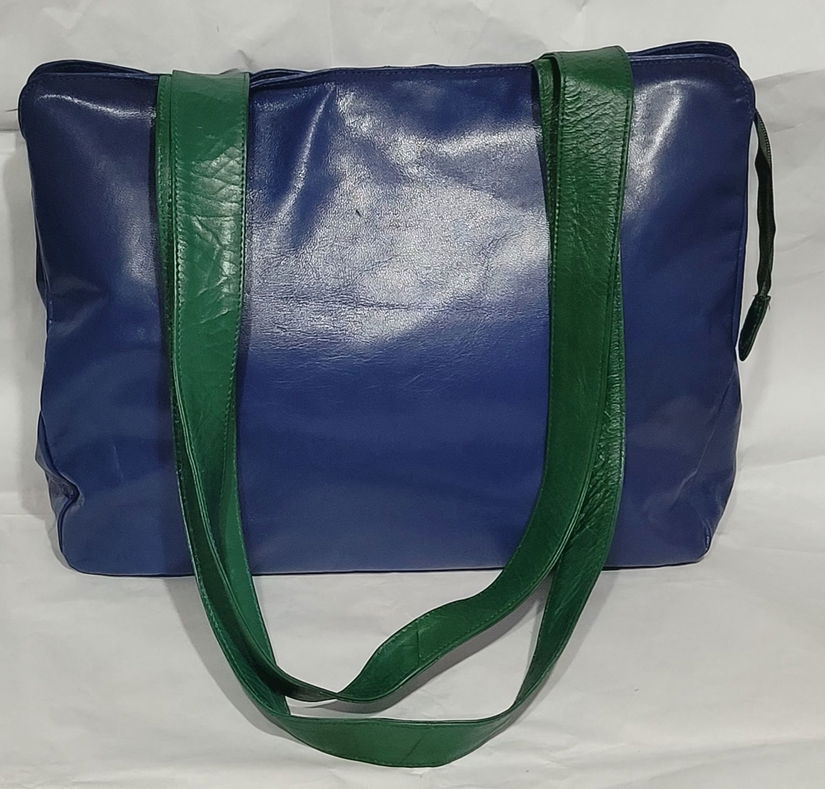 Geanta xxl piele bicolora