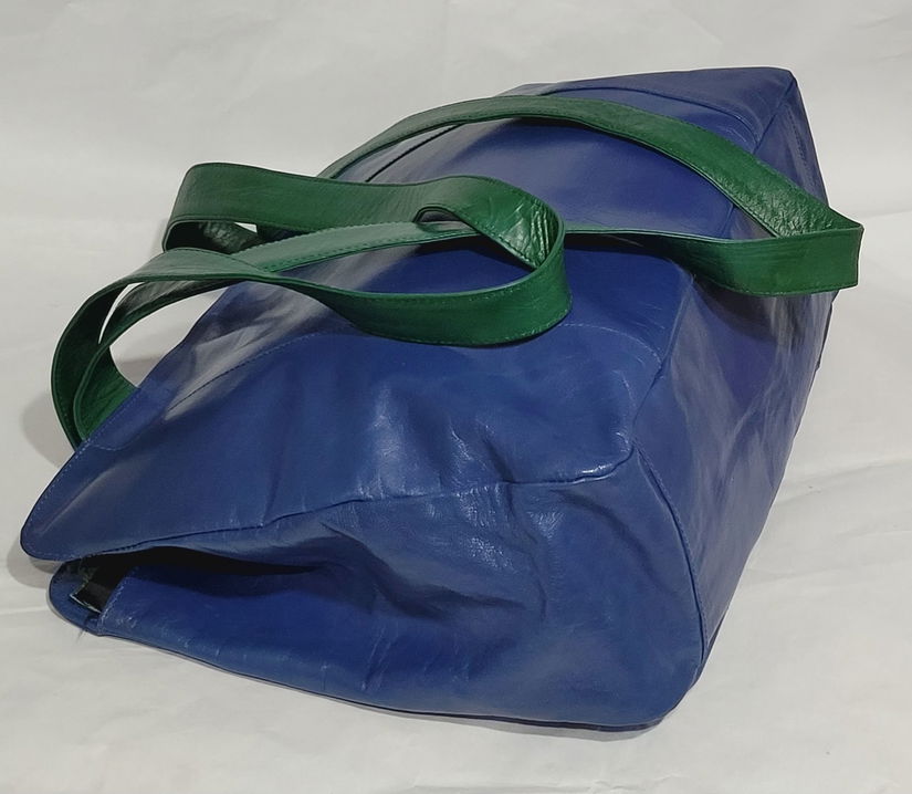 Geanta xxl piele bicolora