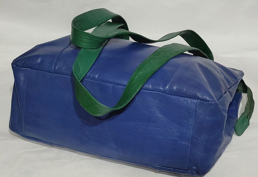 Geanta xxl piele bicolora