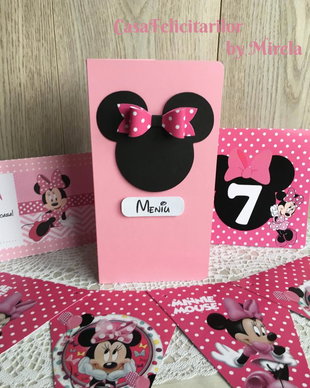 Meniuri botez fetițe  tematică Minnie Mouse