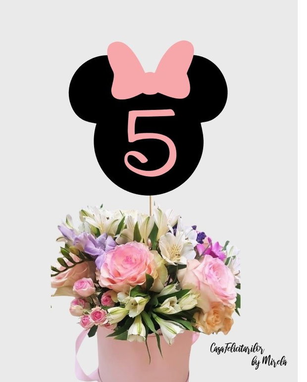 Meniuri botez fetițe tematică Minnie Mouse