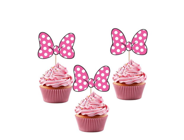Toppere candy bar Minnie Mouse roz