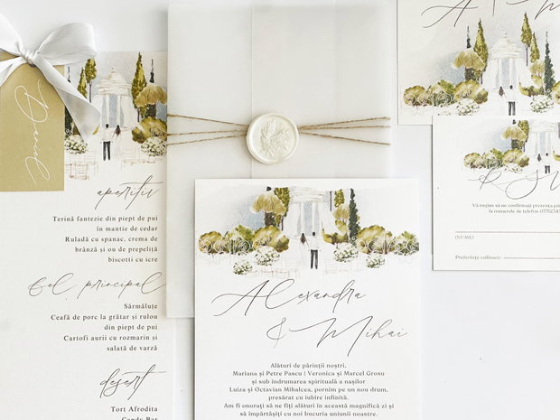 Set Invitatie de Nunta Garden