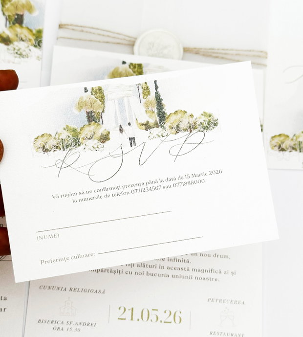 Set Invitatie de Nunta Garden
