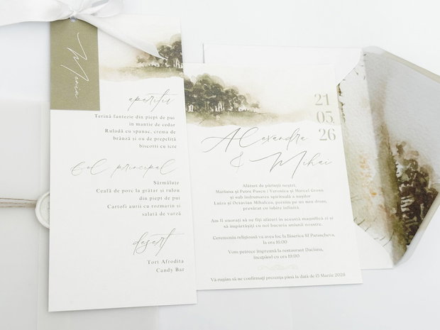 Set Invitatie de Nunta Terra