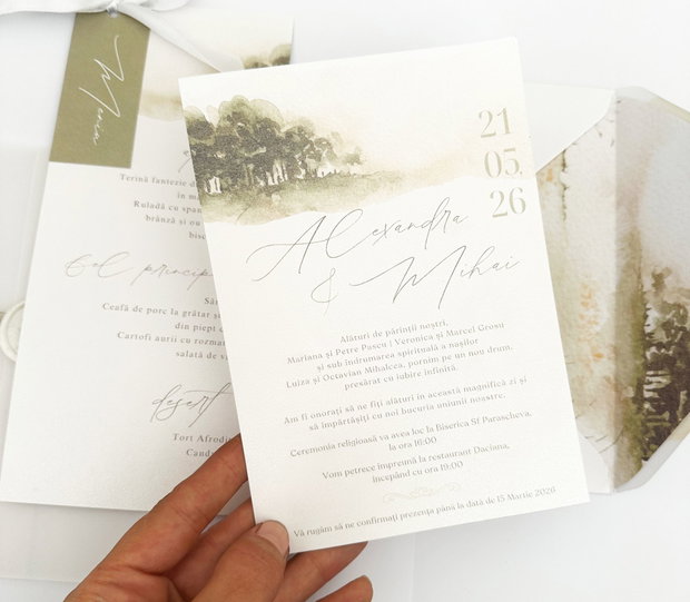Set Invitatie de Nunta Terra