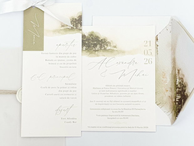 Set Invitatie de Nunta Terra
