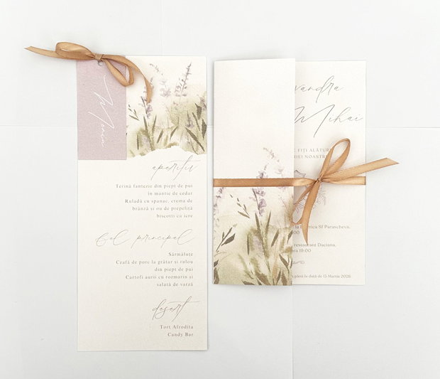Invitatie de Nunta Lavender