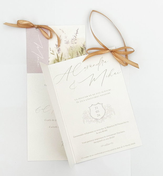 Invitatie de Nunta Lavender