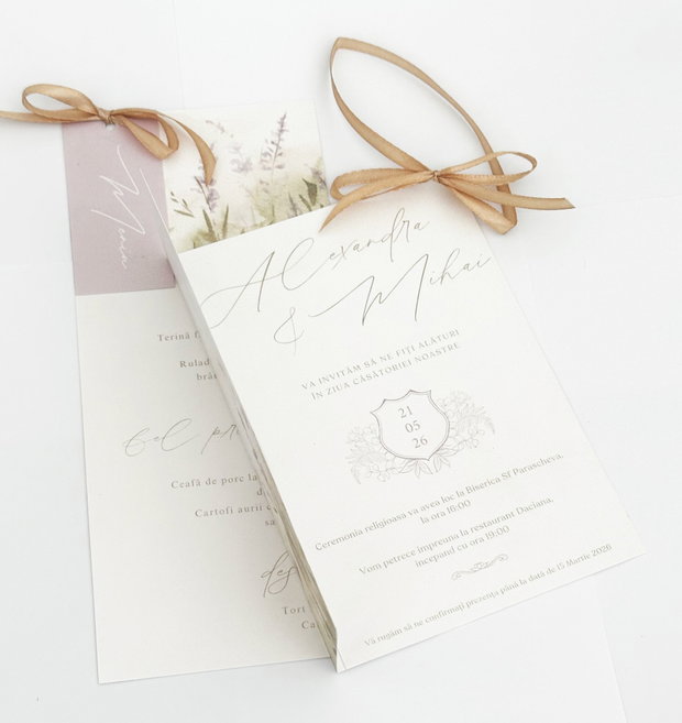 Invitatie de Nunta Lavender