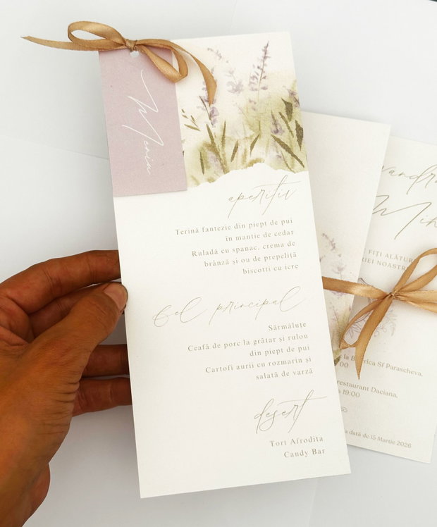 Invitatie de Nunta Lavender