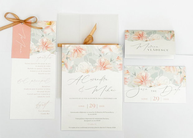 Set Invitatie de Nunta Blossom